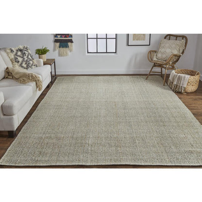 Naples Space Dyed In/Outdoor Flatweave, Olive/Sage Green, 8ft x 10ft Area Rug, NAP0751FGRN000F00