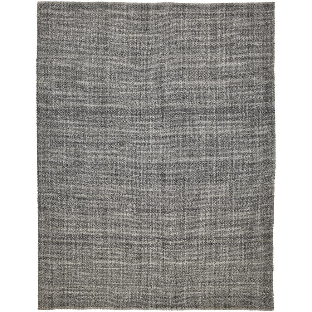 Naples Space Dyed In/Outdoor Flatweave, Charcoal Gray, 8ft x 10ft Area Rug, NAP0751FGRY000F00