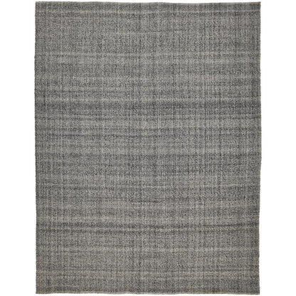 Naples Space Dyed In/Outdoor Flatweave, Charcoal Gray, 8ft x 10ft Area Rug, NAP0751FGRY000F00