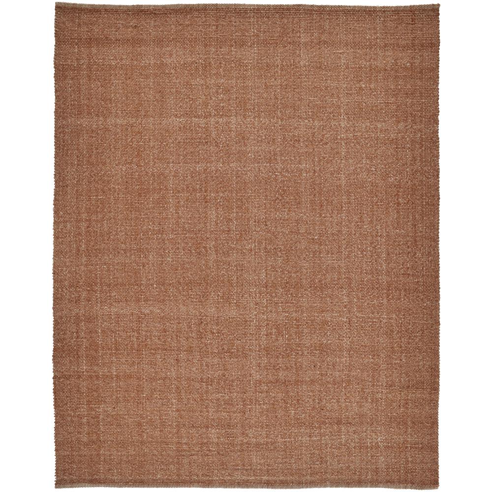 Naples Space Dyed In/Outdoor Flatweave, Rust Orange, 8ft x 10ft Area Rug, NAP0751FORN000F00