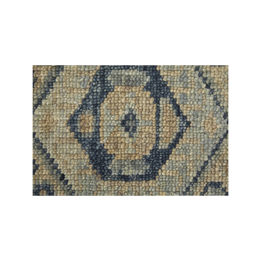 Fillmore Traditional Diamond, Blue/Ivory, 4' x 6' Accent Rug