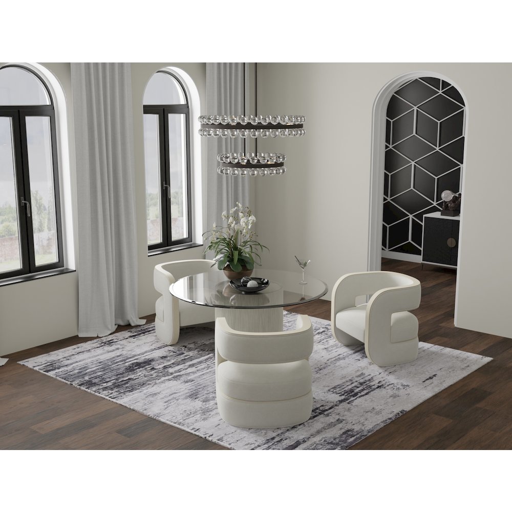 Prasad Modern Abstract, Ivory/Gray/Taupe, 1'-8" x 2'-10" Accent Rug