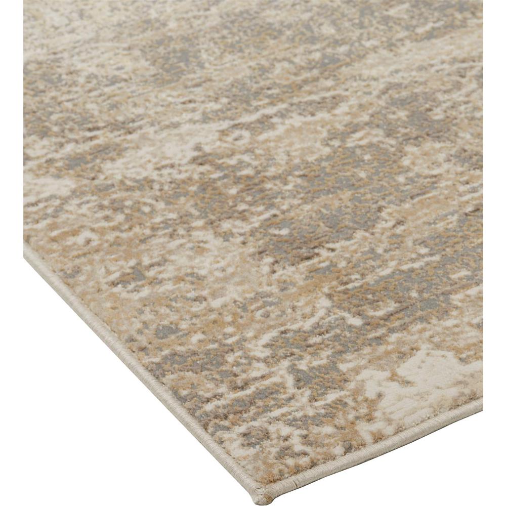 Frida Distressed Abstract Watercolor Rug, Latte Tan/Gray, 12ft x 15ft Area Rug, PRK3701FIVYGRYJ00