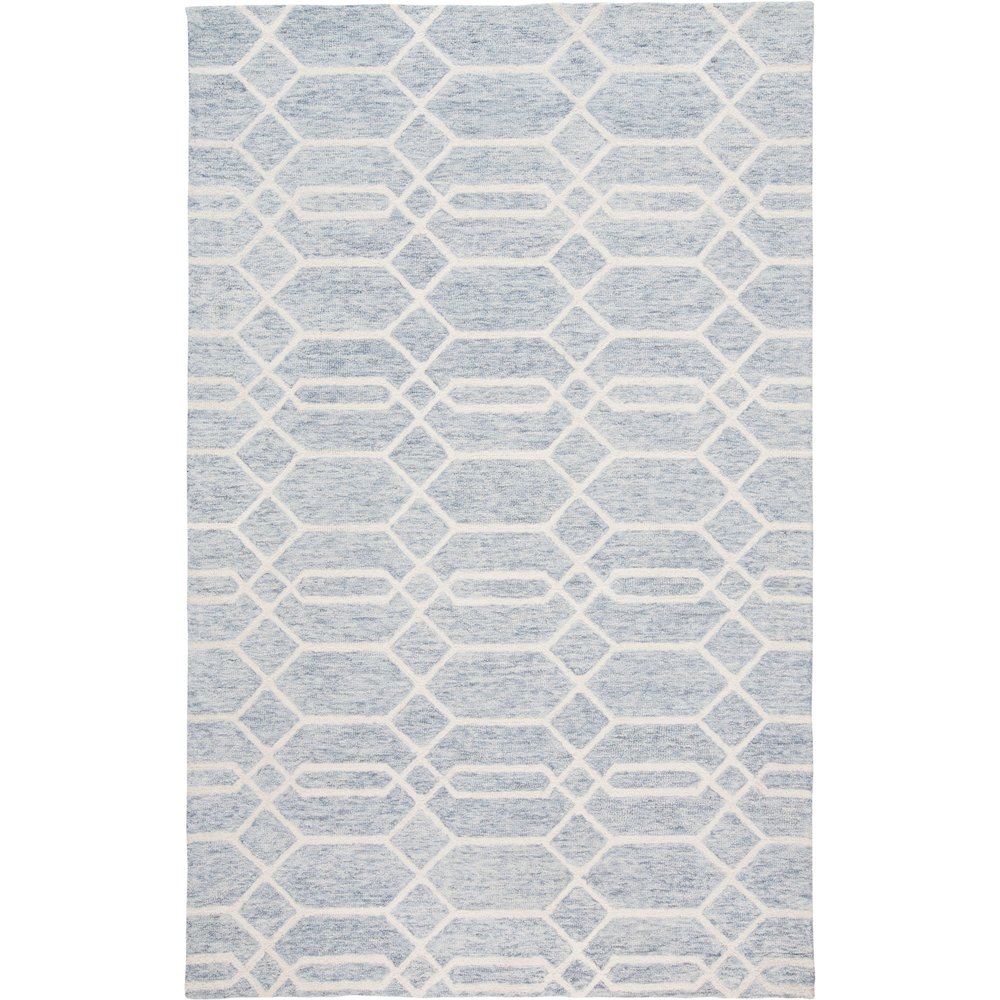 Belfort Transitional Trellis & Lattice, Blue/Ivory, 10' x 14' Area Rug
