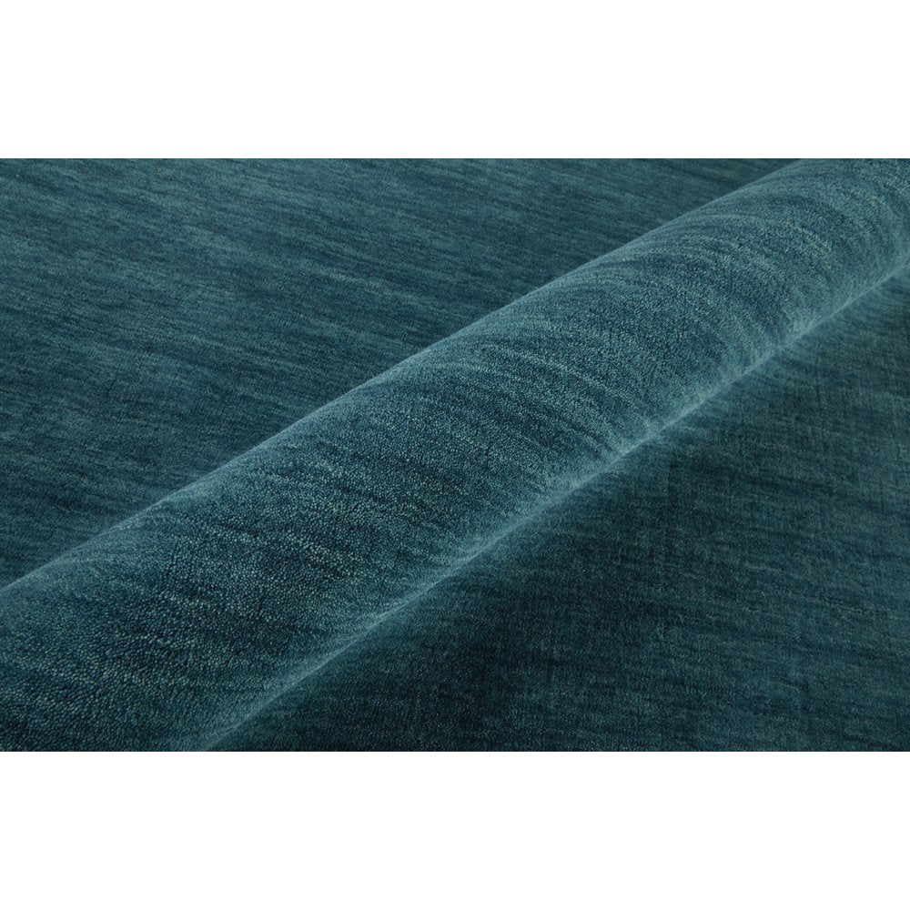 Luna Hand Woven Marled Wool Rug, Teal Blue/Green, 3ft-6in x 5ft-6in Accent Rug, 5798049FTEL000C50