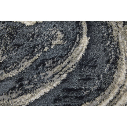 Micah Modern Abstract, Ivory/Black/Taupe, 12' x 15' Area Rug