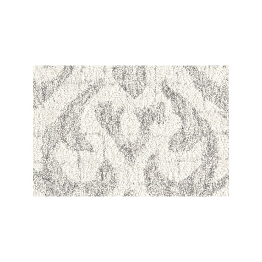 Rhett Geometric Lattice Print Rug, Ivory/Wolf Gray, 8ft x 10ft Area Rug, 868I8073IVYGRYF00