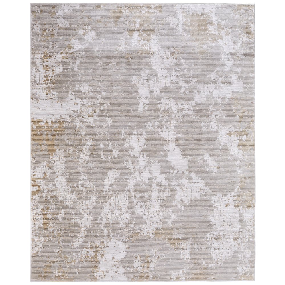 Sonora Modern Abstract, Gray/Ivory/Brown, 9'-0" x 12'-8" Area Rug