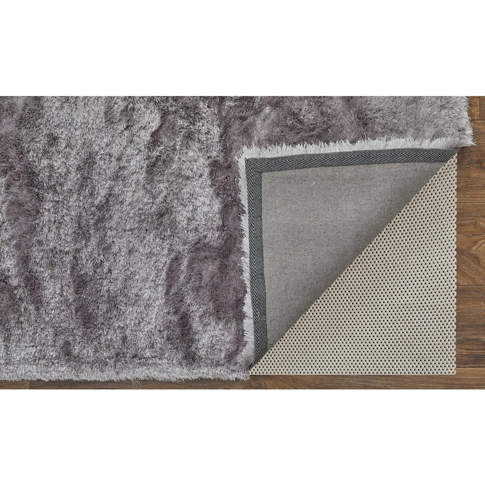 Indochine Plush Shag Rug Metallic Sheen, Amethyst Quartz, 3ft-6in x 5ft-6in, 4944550FSMYAMSC50