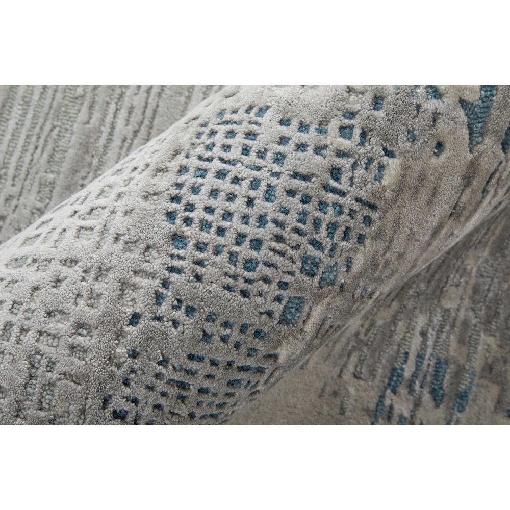 Zarah Modern Abstract, Gray/Taupe/Blue, 2' x 3' Accent Rug