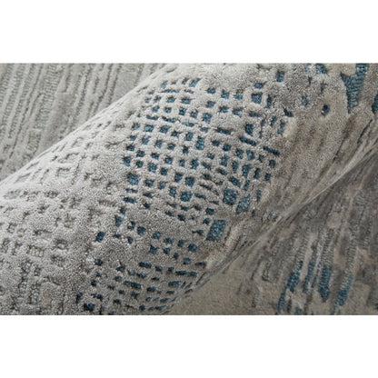 Zarah Modern Abstract, Gray/Taupe/Blue, 2' x 3' Accent Rug