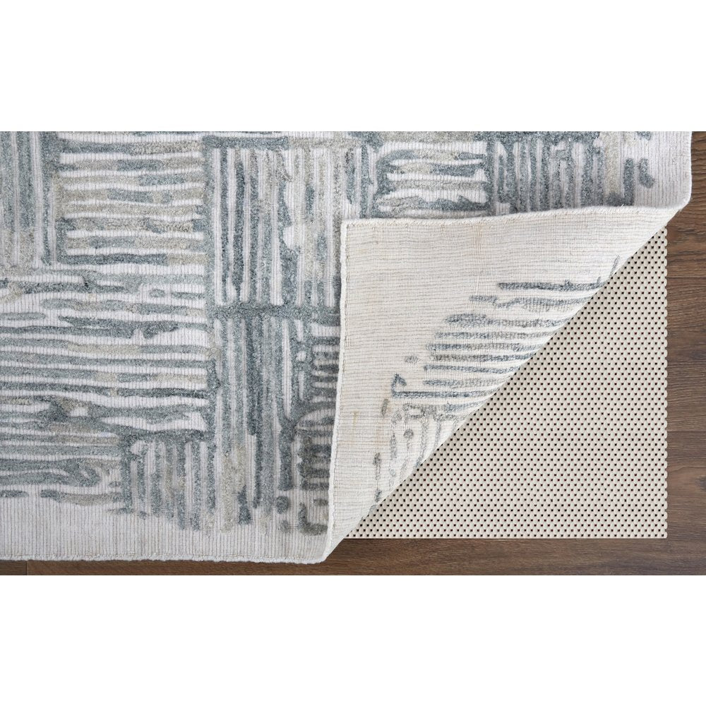 Elias Modern Abstract, Green/Blue/Ivory, 2' x 3' Accent Rug