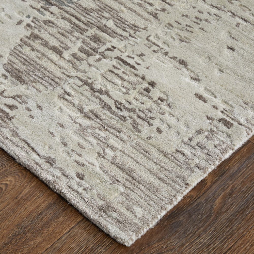 Zarah Modern Abstract, Brown/Tan/Black, 3'-6" x 5'-6" Accent Rug