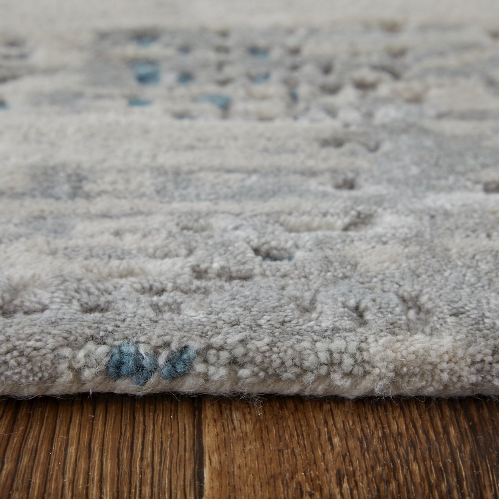 Zarah Modern Abstract, Gray/Taupe/Blue, 2' x 3' Accent Rug