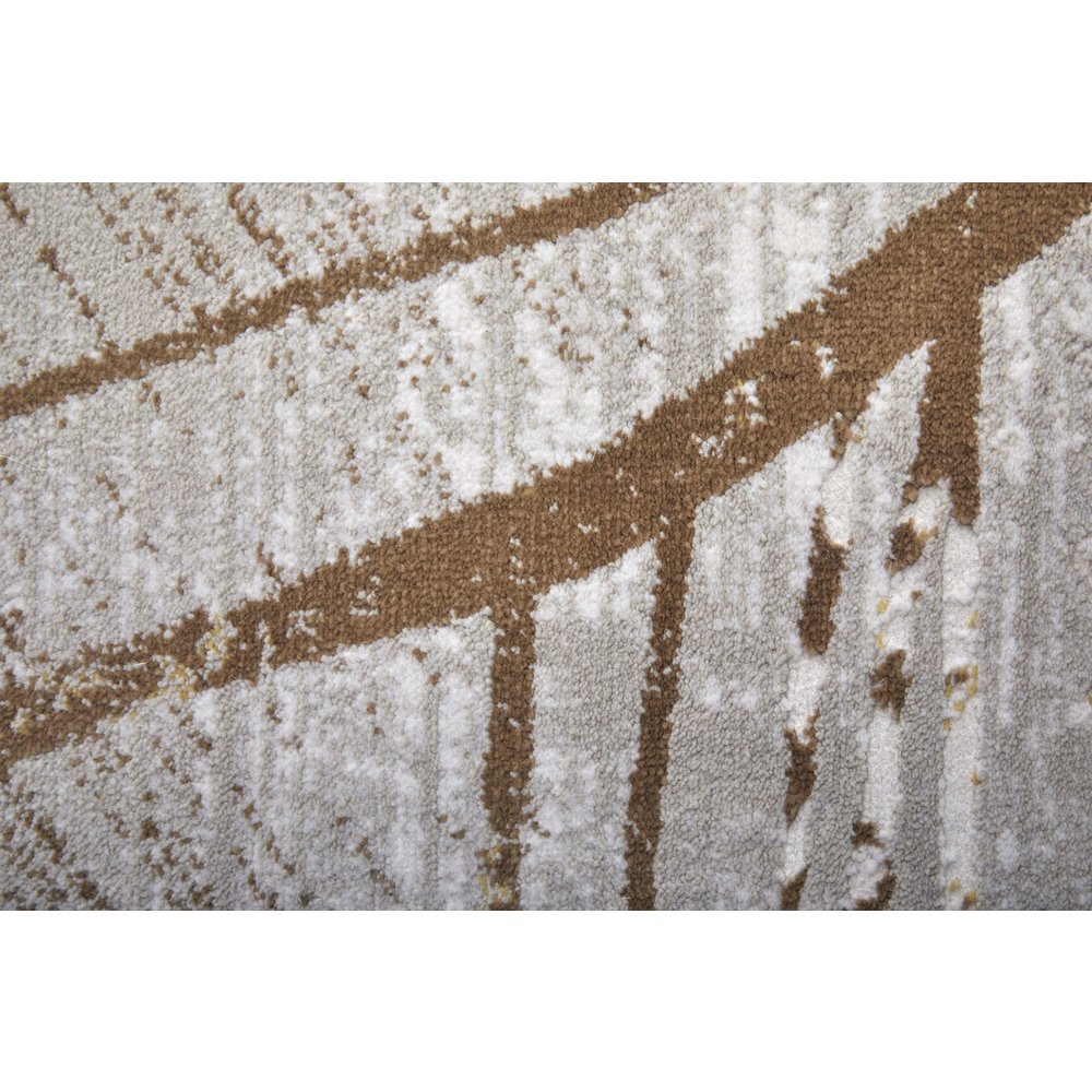 Waldor Modern Abstract, Taupe/Brown/Silver, 8' x 11' Area Rug
