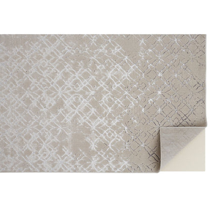 Micah Modern Distressed, Silver/Gray/White, 13' x 20' Area Rug