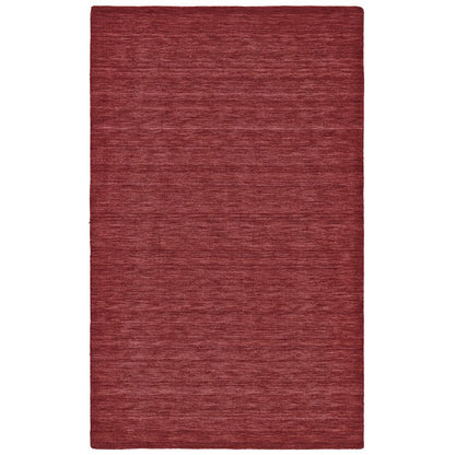 Luna Hand Woven Marled Wool Rug, Deep/Bright Red, 5ft x 8ft Area Rug, 5798049FRED000E10