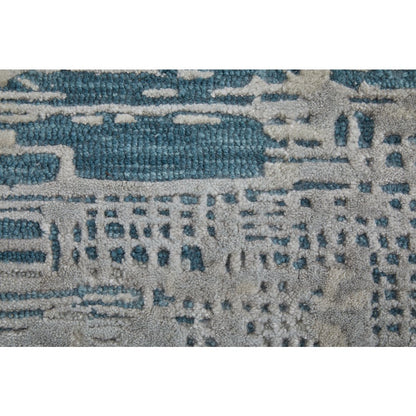 Zarah Modern Abstract, Gray/Taupe/Blue, 2' x 3' Accent Rug