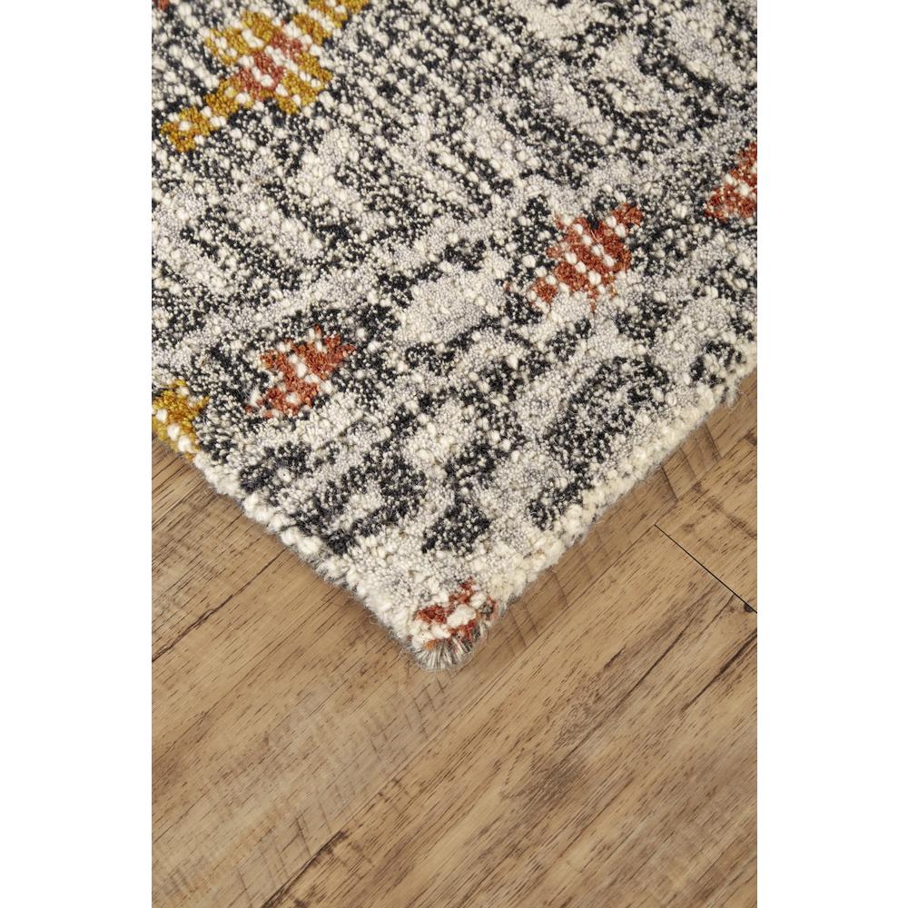 Arazad Tufted Rug, Large Tribal Graphic, Tangerine Orange, 5ft x 8ft Area Rug, 7238476FTNG000E10