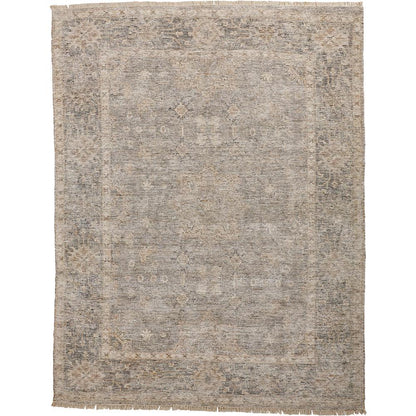 Caldwell Vintage Space Dyed Wool Rug, Latte Tan/Gray, 7ft-6in x 9ft-6in Area Rug, 8798799FGRY000F50