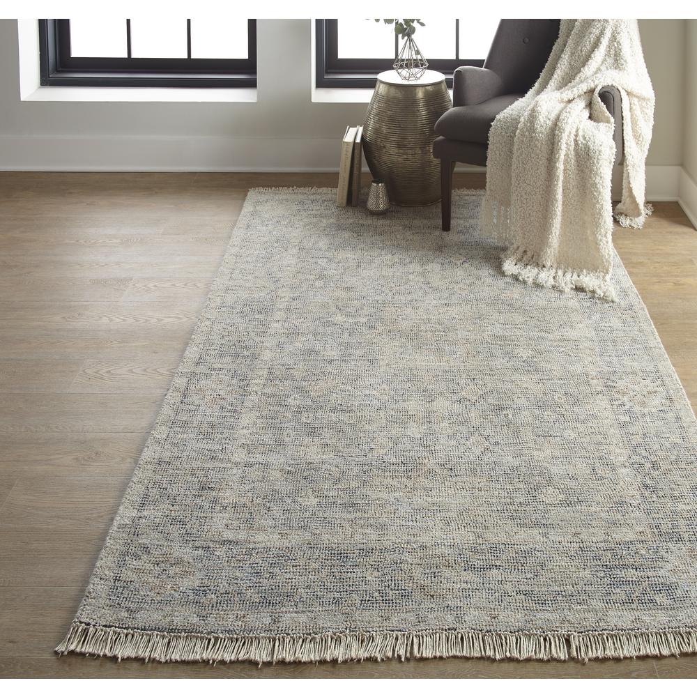 Caldwell Vintage Space Dyed Wool Rug, Latte Tan/Gray, 7ft-6in x 9ft-6in Area Rug, 8798799FGRY000F50