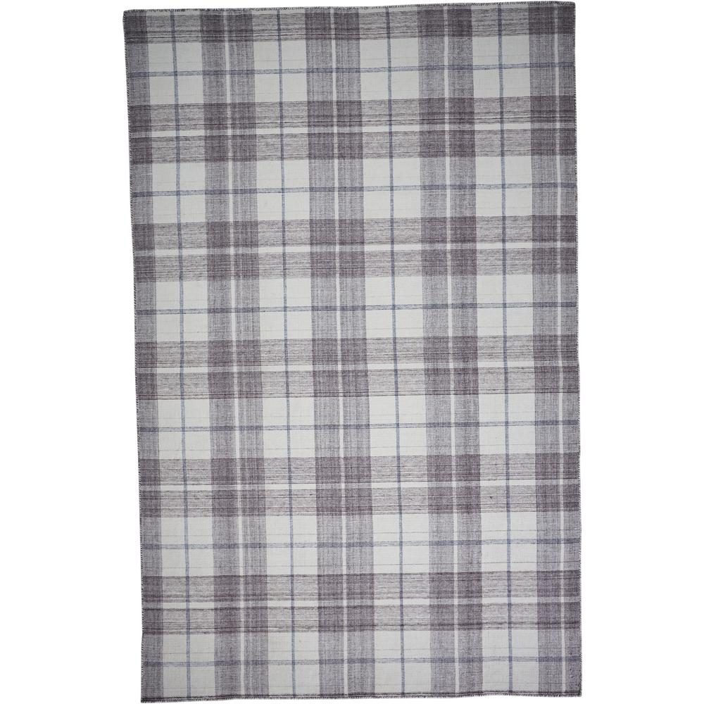 Crosby Eco-Friendly PET Dhurrie, Ivory/Taupe Gray, 5ft x 8ft Area Rug, 8830566FIVYGRYE10