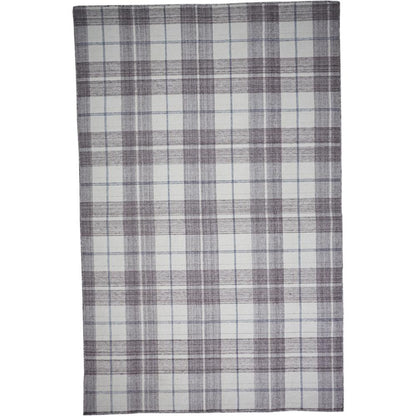Crosby Eco-Friendly PET Dhurrie, Ivory/Taupe Gray, 5ft x 8ft Area Rug, 8830566FIVYGRYE10