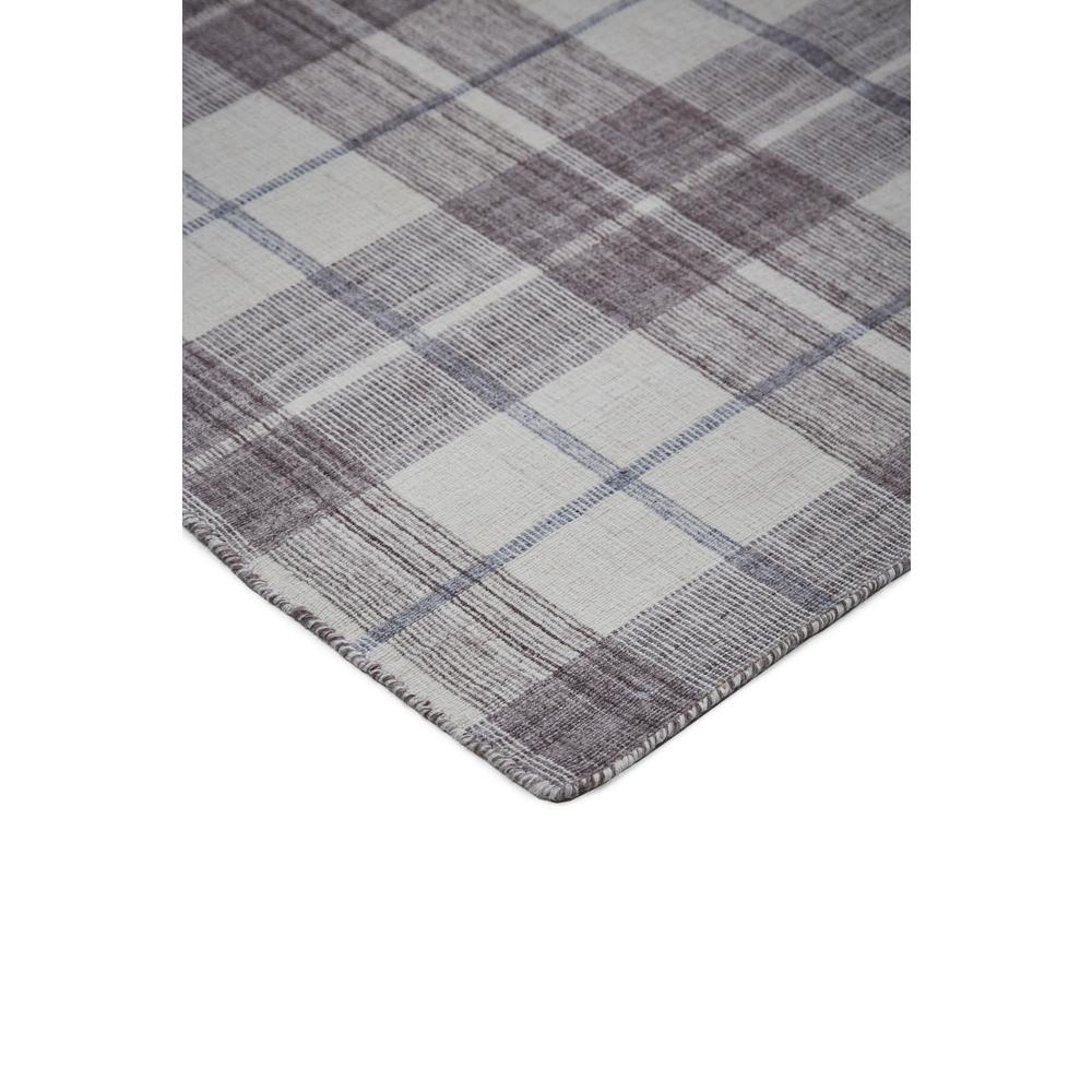 Crosby Eco-Friendly PET Dhurrie, Ivory/Taupe Gray, 5ft x 8ft Area Rug, 8830566FIVYGRYE10
