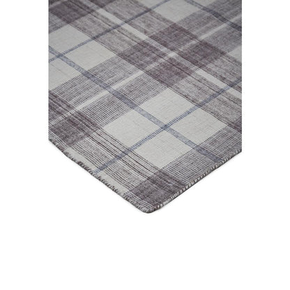 Crosby Eco-Friendly PET Dhurrie, Ivory/Taupe Gray, 5ft x 8ft Area Rug, 8830566FIVYGRYE10
