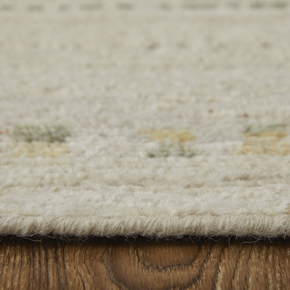 Kasbah Modern Abstract, Tan/Red/Green, 9'-6" x 13'-6" Area Rug