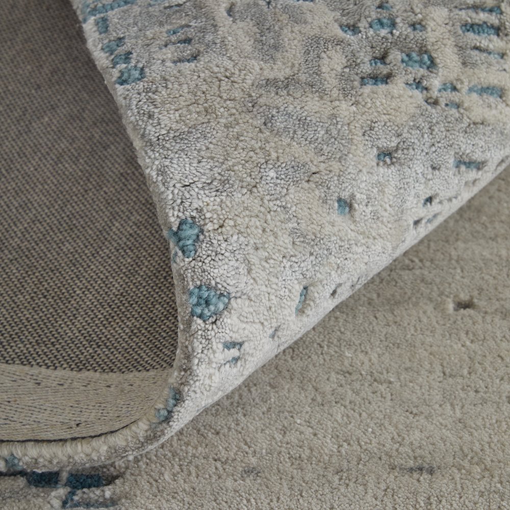 Zarah Modern Abstract, Gray/Taupe/Blue, 2' x 3' Accent Rug