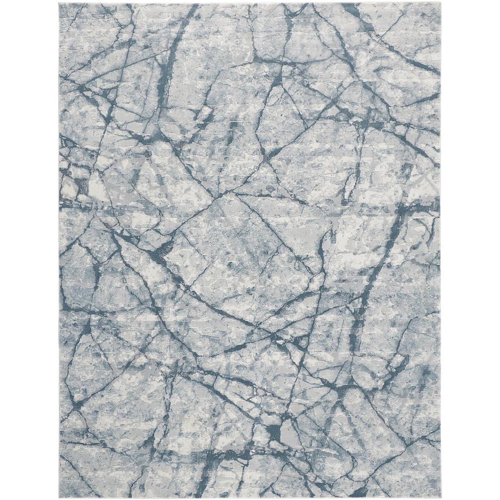 Atwell Contemporary Marbled Rug, Teal Blue/Gray, 5ft - 3in x 7ft - 6in Area Rug, ATL3282FAQU000E76