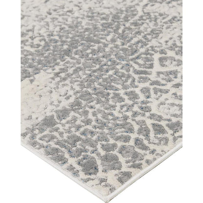 Azure Modern Metallic Watercolor Accent Rug, Teal/Gray/Beige, 1ft-8in x 2ft-10in, AZR3401FGRYBLUP18