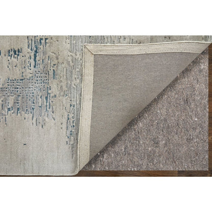 Zarah Modern Abstract, Gray/Taupe/Blue, 2' x 3' Accent Rug