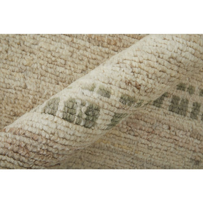 Kasbah Modern Abstract, Tan/Red/Green, 9'-6" x 13'-6" Area Rug