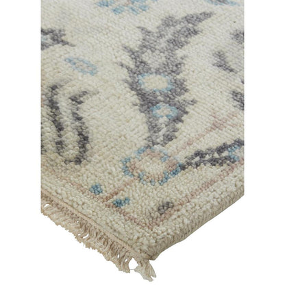 Beall Luxury Wool Rug, Arts and Crafts, Beige, 2ft - 6in x 8ft, Runner, BEA6711FBGE000I68