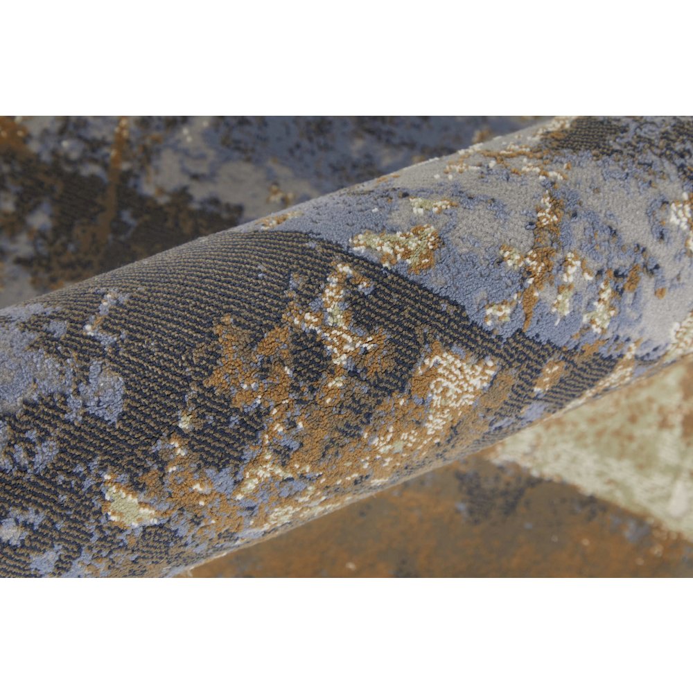 Clio Modern Abstract, Brown/Blue/Ivory, 12' x 15' Area Rug