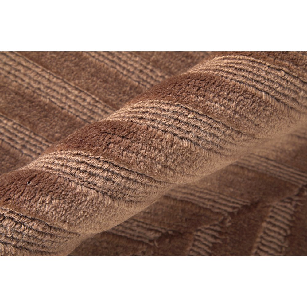 Channels Modern Geometric, Orange/Brown, 7'-9" x 9'-9" Area Rug