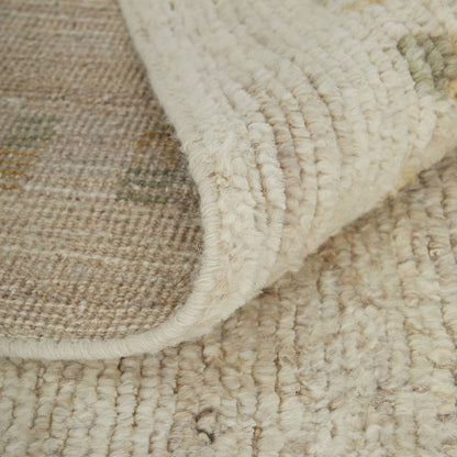 Kasbah Modern Abstract, Tan/Red/Green, 9'-6" x 13'-6" Area Rug