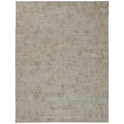 Elias Abstract Chevron Accent Rug, Oyster Gray/Taos Taupe, 3ft-6in x 5ft-6in, ELS6718FGRYBRNC50