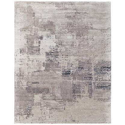 Zarah Modern Abstract, Brown/Tan/Black, 3'-6" x 5'-6" Accent Rug