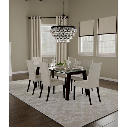 Micah Modern Distressed, Silver/Gray/White, 13' x 20' Area Rug