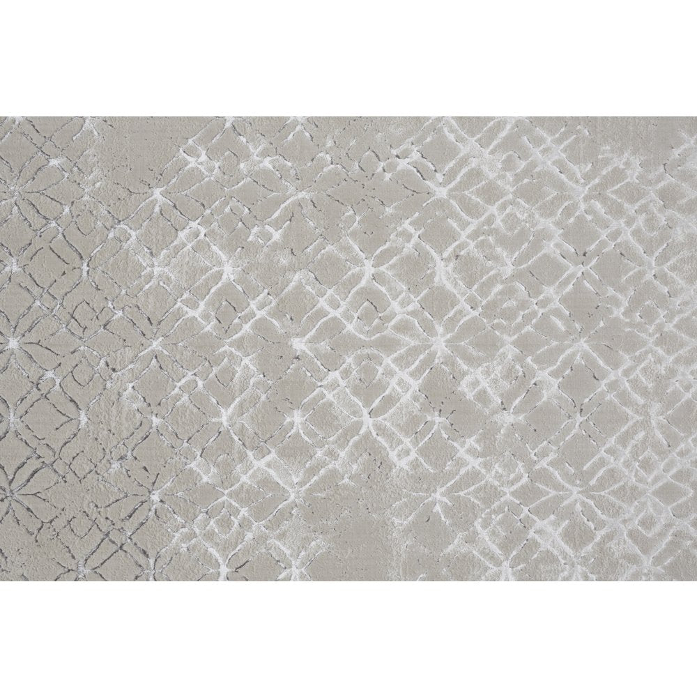 Micah Modern Distressed, Silver/Gray/White, 13' x 20' Area Rug