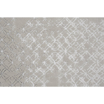 Micah Modern Distressed, Silver/Gray/White, 13' x 20' Area Rug