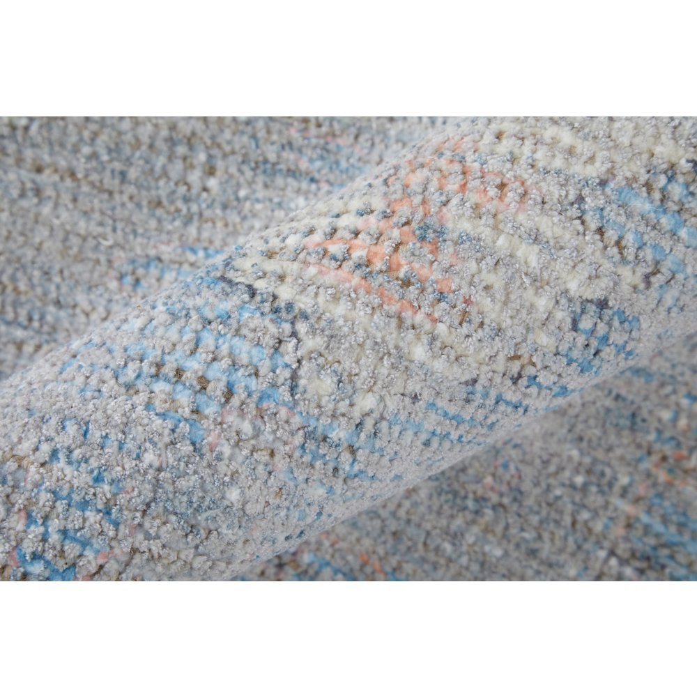 Transitional Floral & Botanical, Blue/Yellow/Orange, 3'-6" x 5'-6" Accent Rug