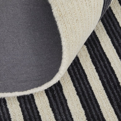 Maguire Transitional Abstract, Gray/Ivory/Black, 3'-6" x 5'-6" Accent Rug