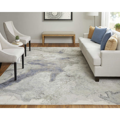 Clio Modern Abstract, Taupe/Brown/Black, 10' x 13'-2" Area Rug