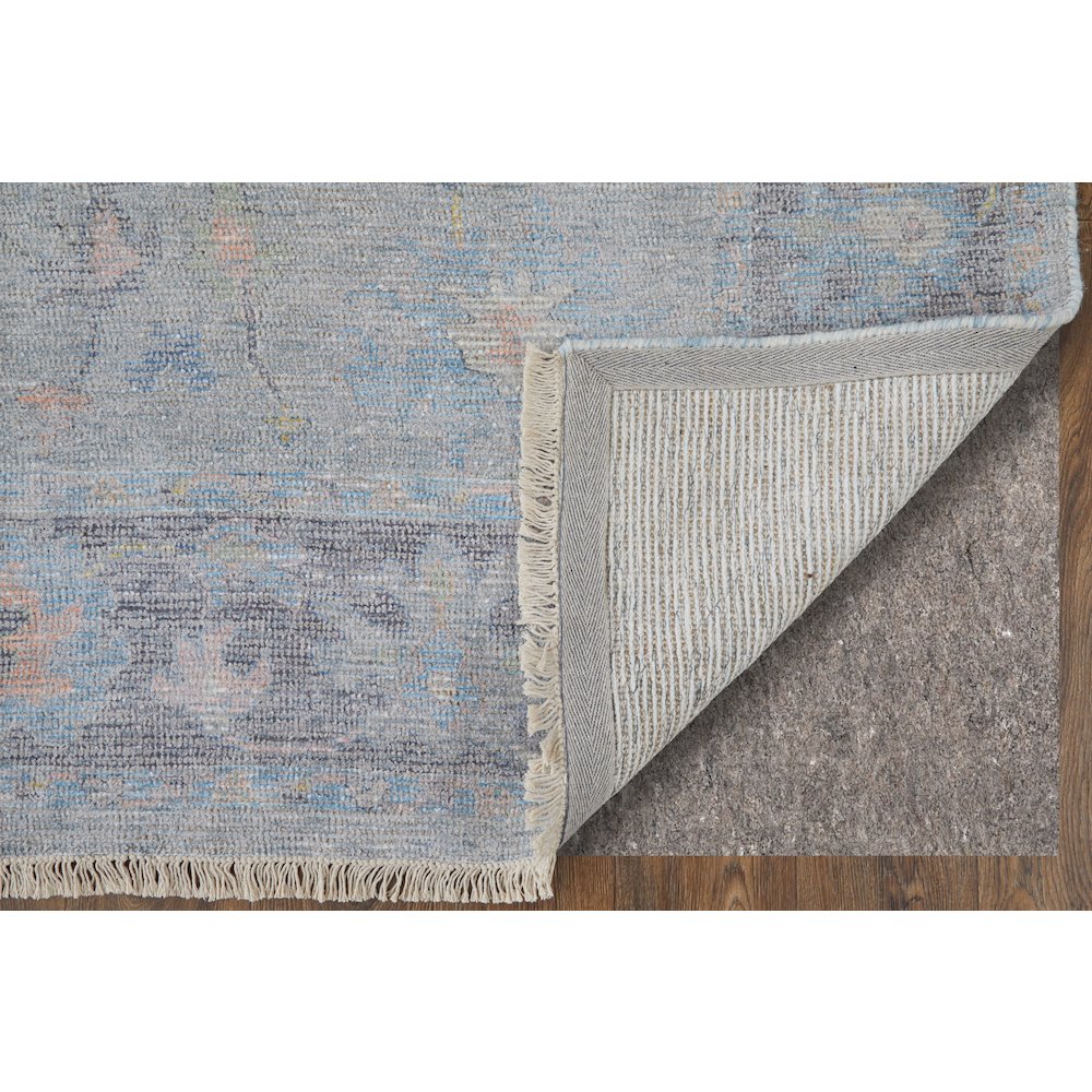 Transitional Floral & Botanical, Blue/Yellow/Orange, 3'-6" x 5'-6" Accent Rug