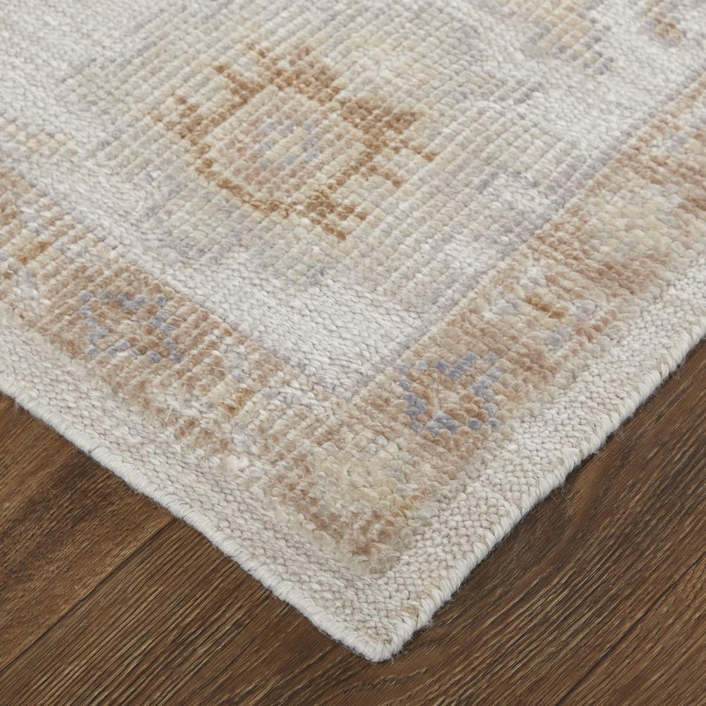 Wendover Eco Friendly PET Oushak Rug, Warm Gray/Ivory Cream, 8ft x 10ft Area Rug, WND6846FSLV000F00