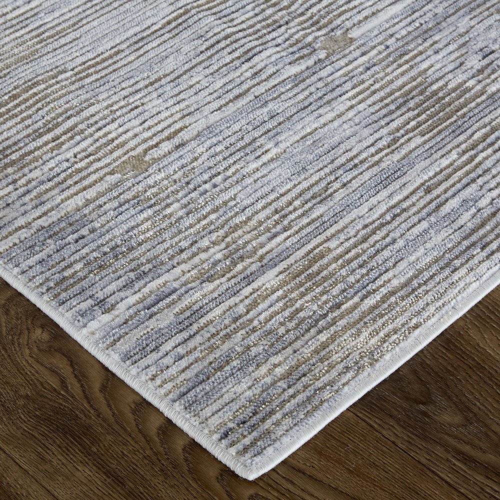 Laina Transitional Distressed, Taupe/Silver/Tan, 3' x 5' Accent Rug